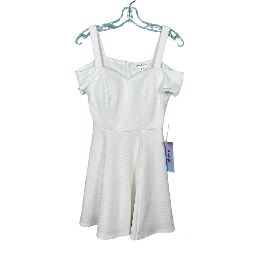 Emerald Sundae White Skater Stlye Summer Dress Size Small NWT